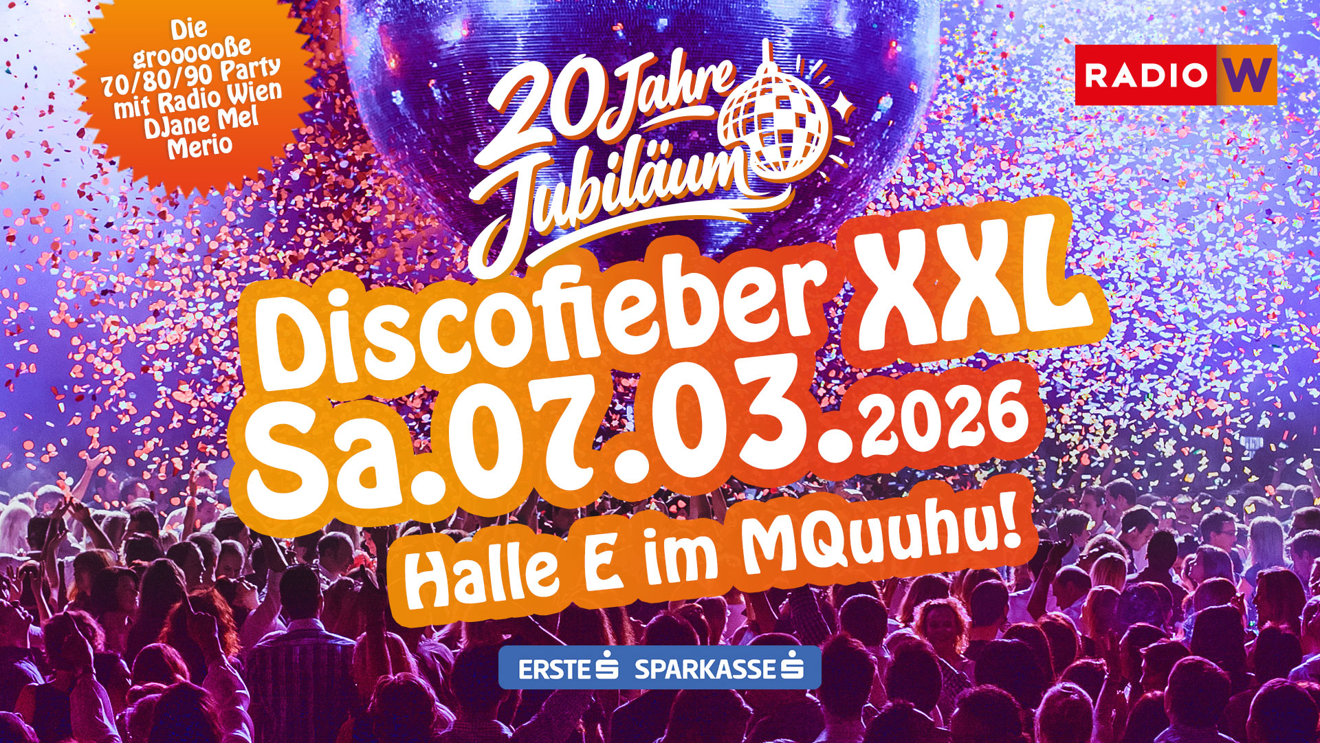 20 jähriges Jubiläum | Discofieber XXL im MQ
